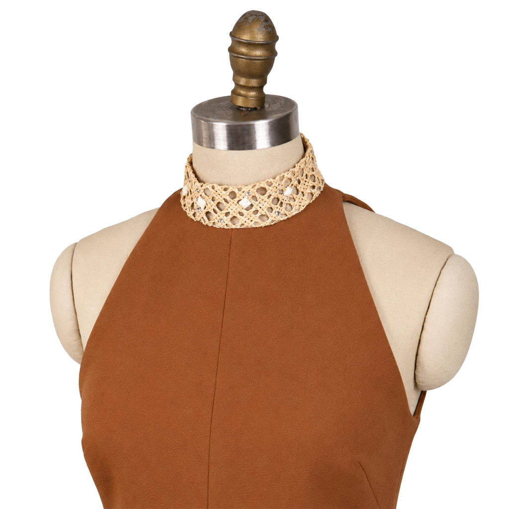 Brown No-Sleeve Paja
