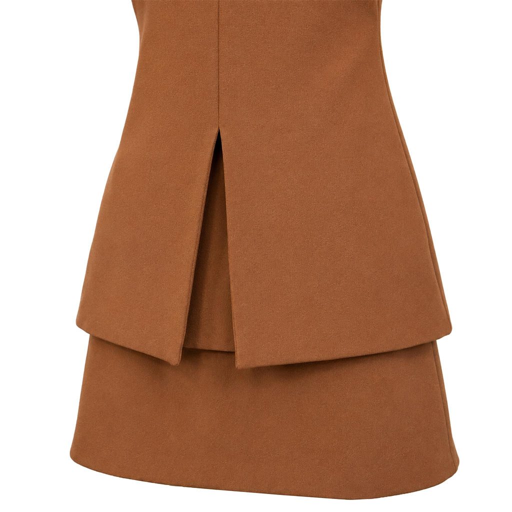 Brown No-Sleeve Paja