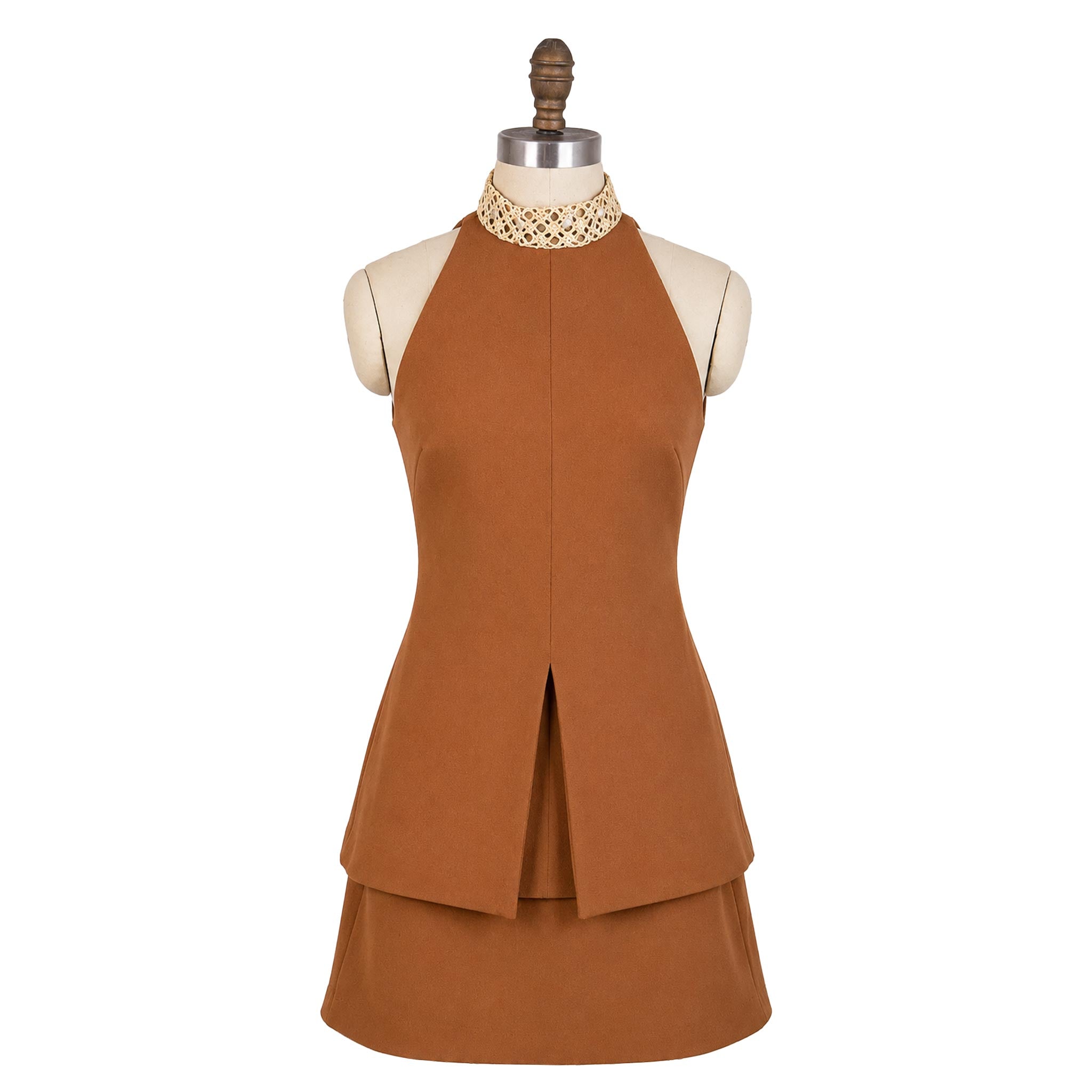 Brown No-Sleeve Paja