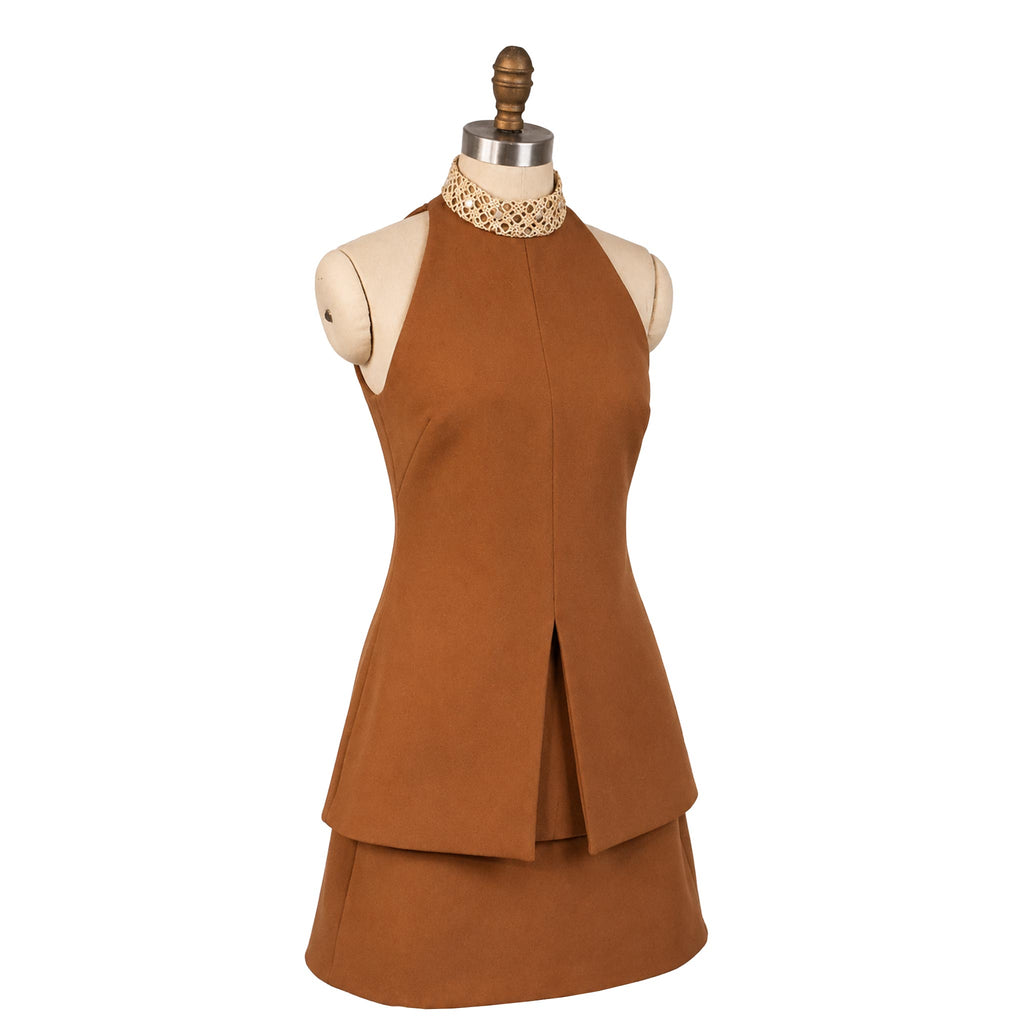 Brown No-Sleeve Paja