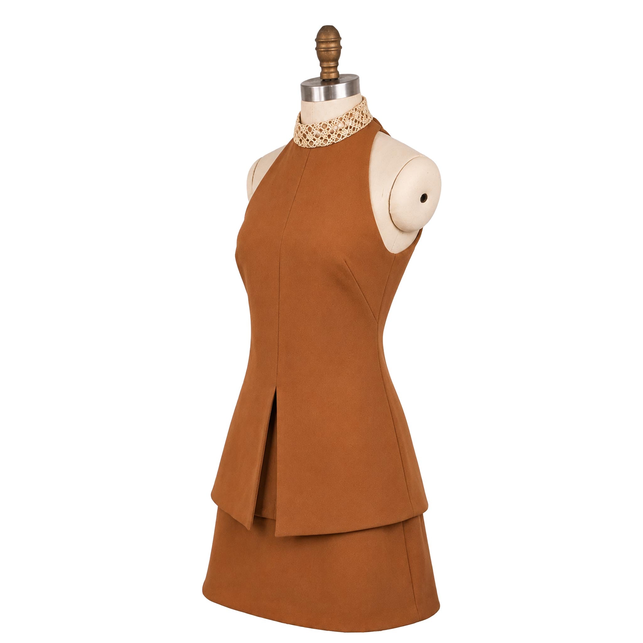 Brown No-Sleeve Paja