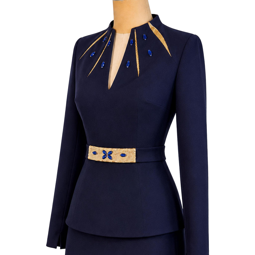 Navy Blue Dress