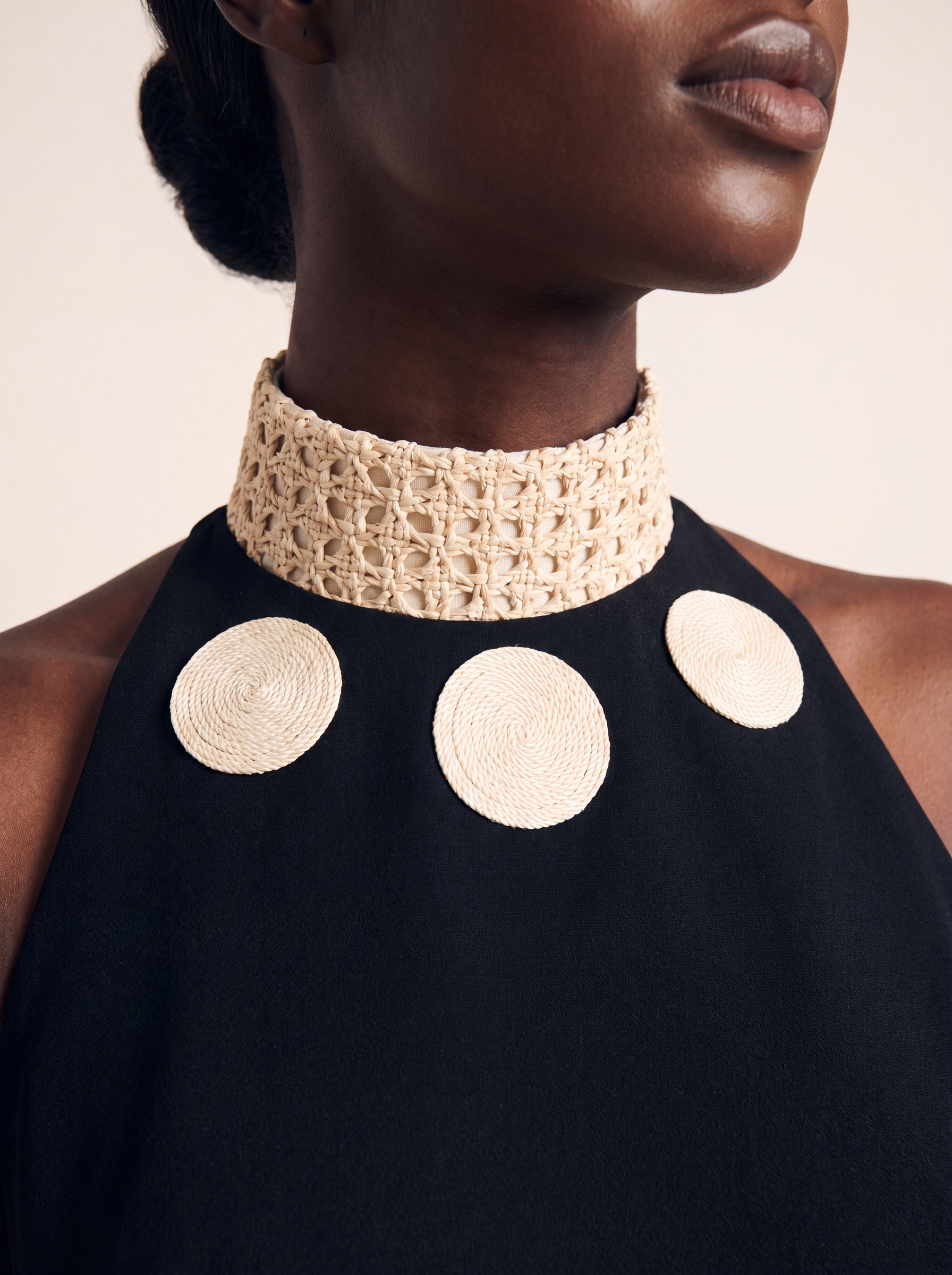 Midnight Dress — collar detail